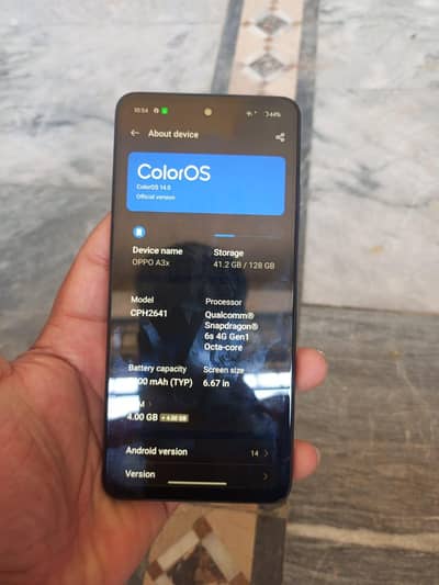 oppo a3x non pta
