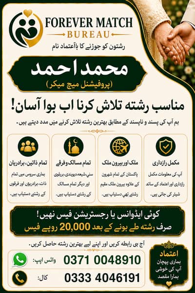 Professional  Bureau Services in Pakistan |  Matching |