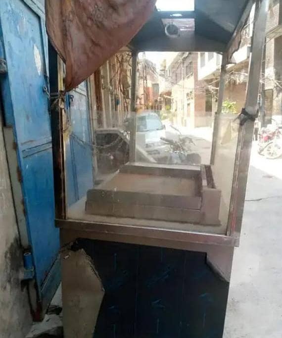 فاسٹ فوڈ سٹال / برگر شوارما کارٹ برائے فروخت | سٹین لیس سٹیل 4