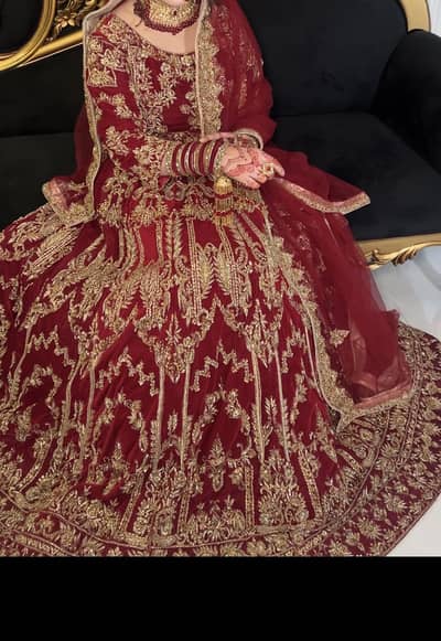 Luxury Velvet Bridal Lehenga for sale