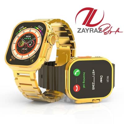 Zayraz Ultra Max Golden Edition Watch with Double Strap and 2.02" Big