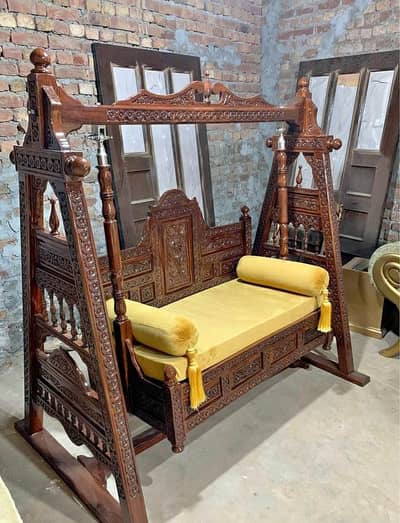 wooden jhula