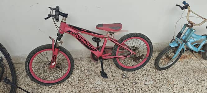 Red kids cycles