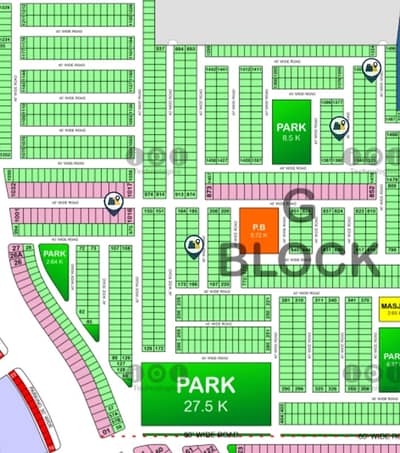 5 marla plot for sale in G block bahria orhard