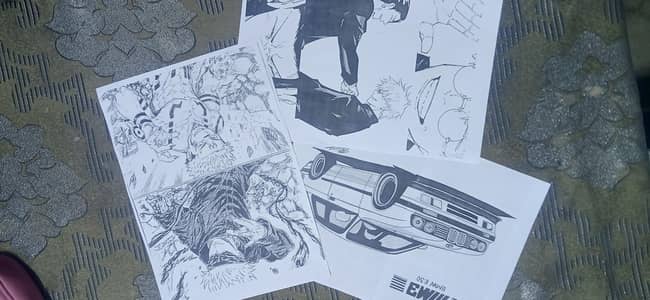 Different Pic Style Printing in black and white full hd