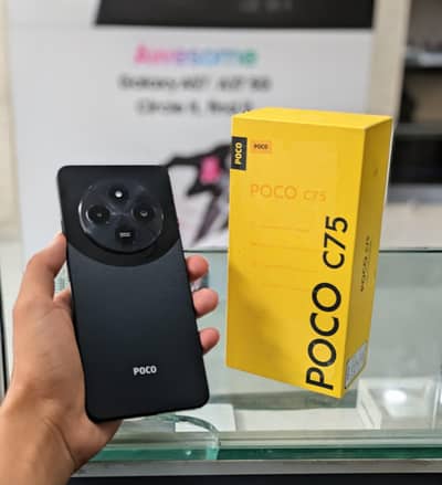 poco-c75 8/256 just 2 Days used brand new condition full box charger