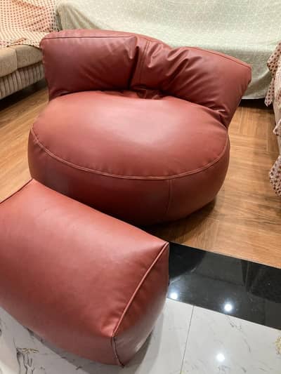 Bean bag original leather for sale