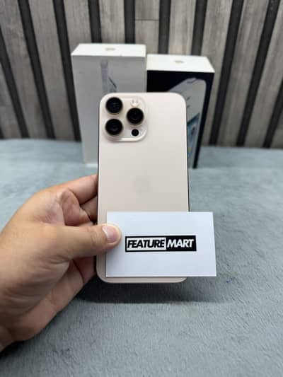 16 Pro Max JV | 256GB | 100% | Under Warranty | Desert | Apple iPhone