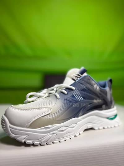 White Blue Sporty Sneakers