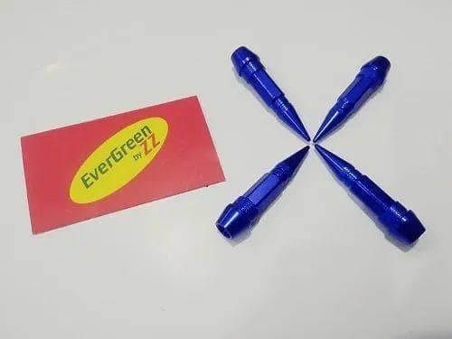 CAR TIRE NOZZLE COVER LONG BULET TYRE COVER STYLE BLUE