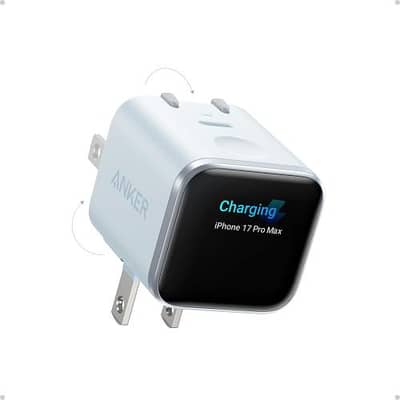 Anker Nano 45w AI smart display charger box pack
