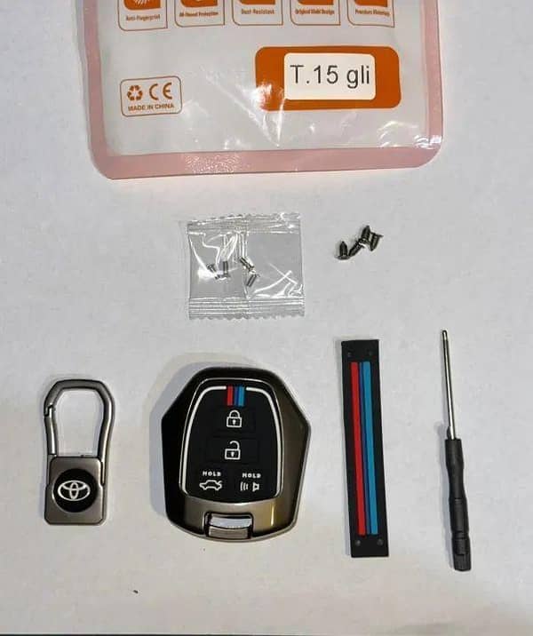 Car Toyota gli t0.15 metal key cover with screwdriver dust proof rust proof looking elegant shock proof