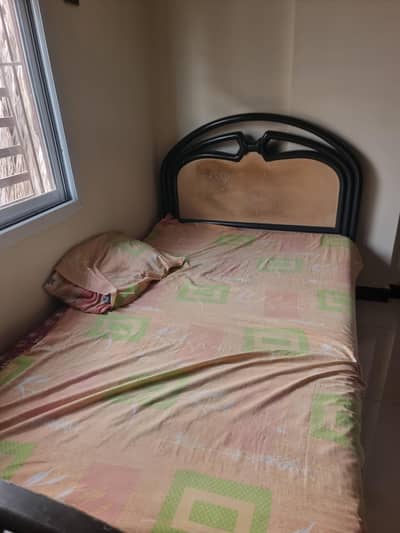 wooden bed