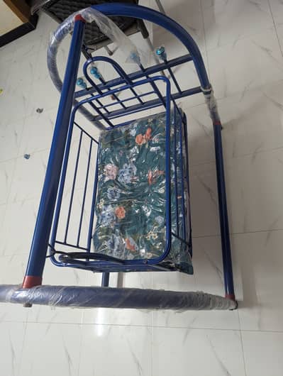Steel swing with baby mattress