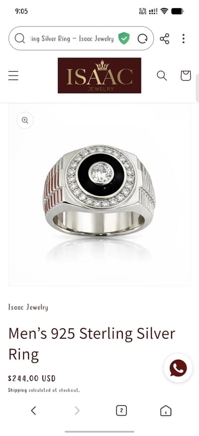 STERLING SILVER RING MADE IN USA  FOR SALE
