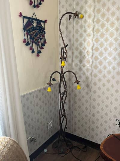 metal floor lamp
