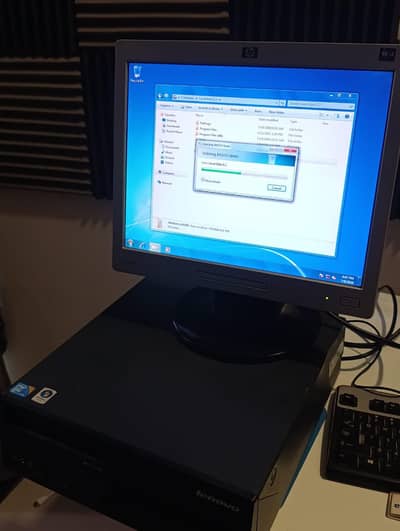 Lenovo Desktop Core 2 Duo+LCD 15 Inch+Alfa WiFi Adapter+Keyboard+Mouse