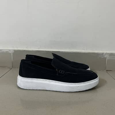 Black Suede Loafers (Size 43)