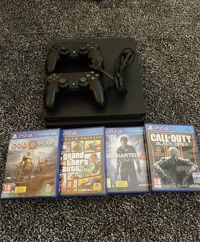 ps4 slim 500gb with 4 games