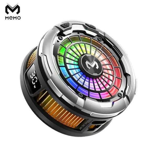 MEMO CX26 Mobile Phone Cooler 30W Super High Power - Semiconductor Gaming Cooling Fan for Android Universal Smartphones - RGB Radiator Heat Sink for PUBG, Free Fire