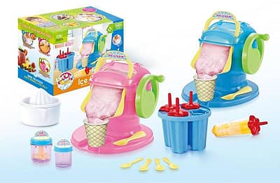 3 in 1 DIY Ice Cream Machine juice Machine Kitchen Toy For Girls Gift