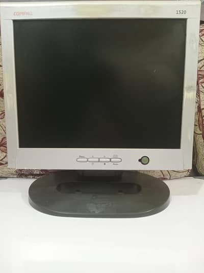 HP 15 inch lcd monitor with power cable.