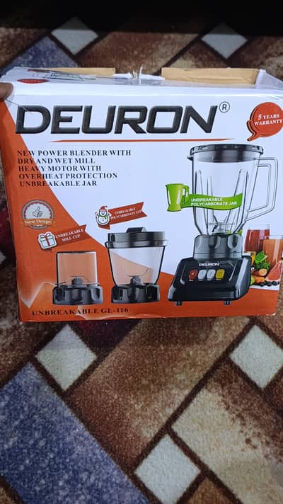 Deuron 3 in 1 - Juicer Blender with Unbreakable Jar