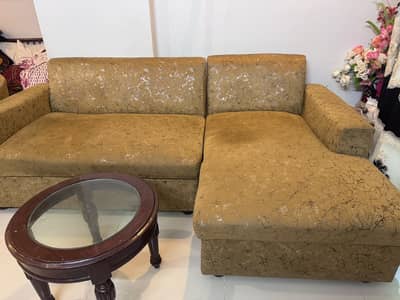 L-Shaped Sofa Set with Separate 2-Seater Sofa