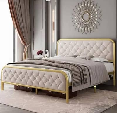 Double Bed//Iron double //Bed set//Queen bed//03204602864