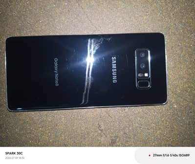 Samsung Mobile Note 8 all ok only mobile