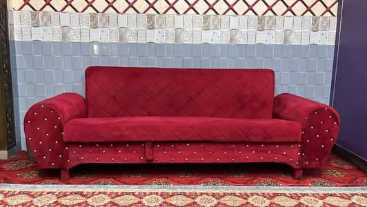 Sofa combed and 3 chairs