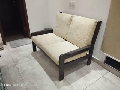Solid Wood 2 Seater Sofa