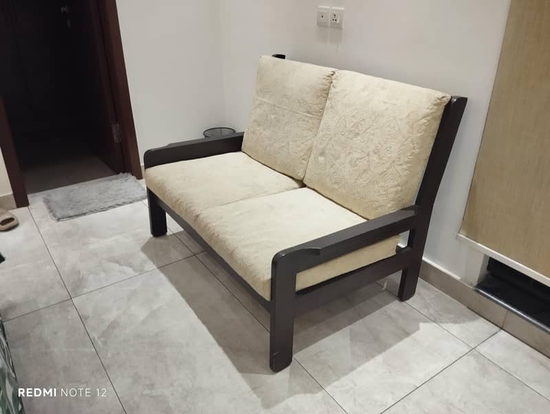 Solid Wood 2 Seater Sofa 0