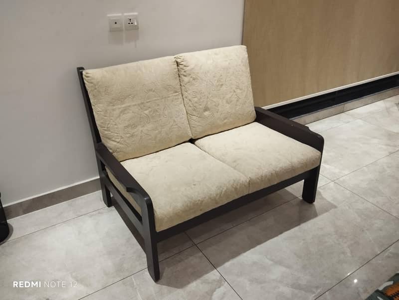 Solid Wood 2 Seater Sofa 1