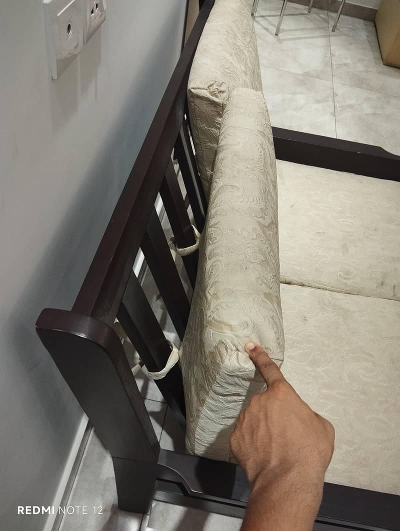 Solid Wood 2 Seater Sofa 2