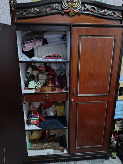 wooden wardrobe