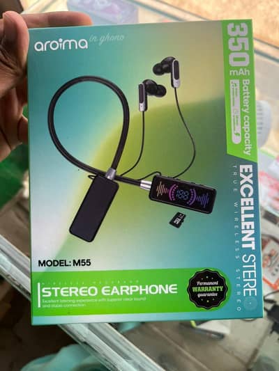  Aroima M55 Wireless Neckband Original Quality 