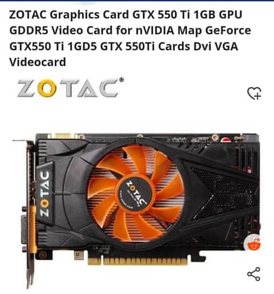 Zotac GTX 550Ti 1gb 192bit