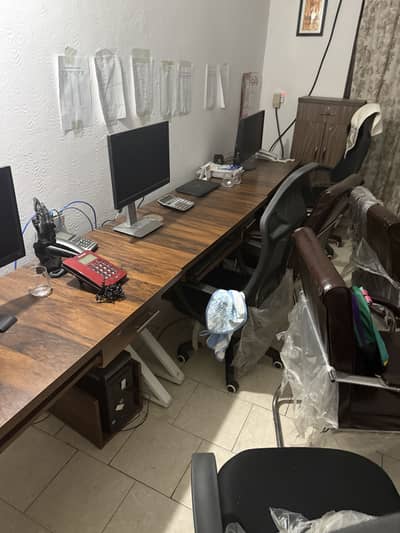 K shape office table 4 sale
