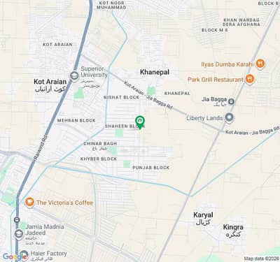1 Kanal Plot For Sale In Chinar Bagh Society Raiwind Road Lahore Jhelum Block