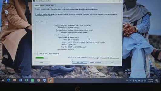 HP probook 450G5 Corei3 7Th generation