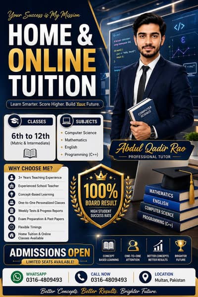 Home and online tution