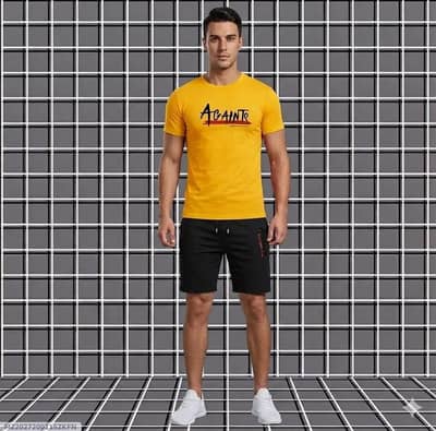 2 Pcs MEN’S Dri Fit T-Shirt & Shorts Tracksuit