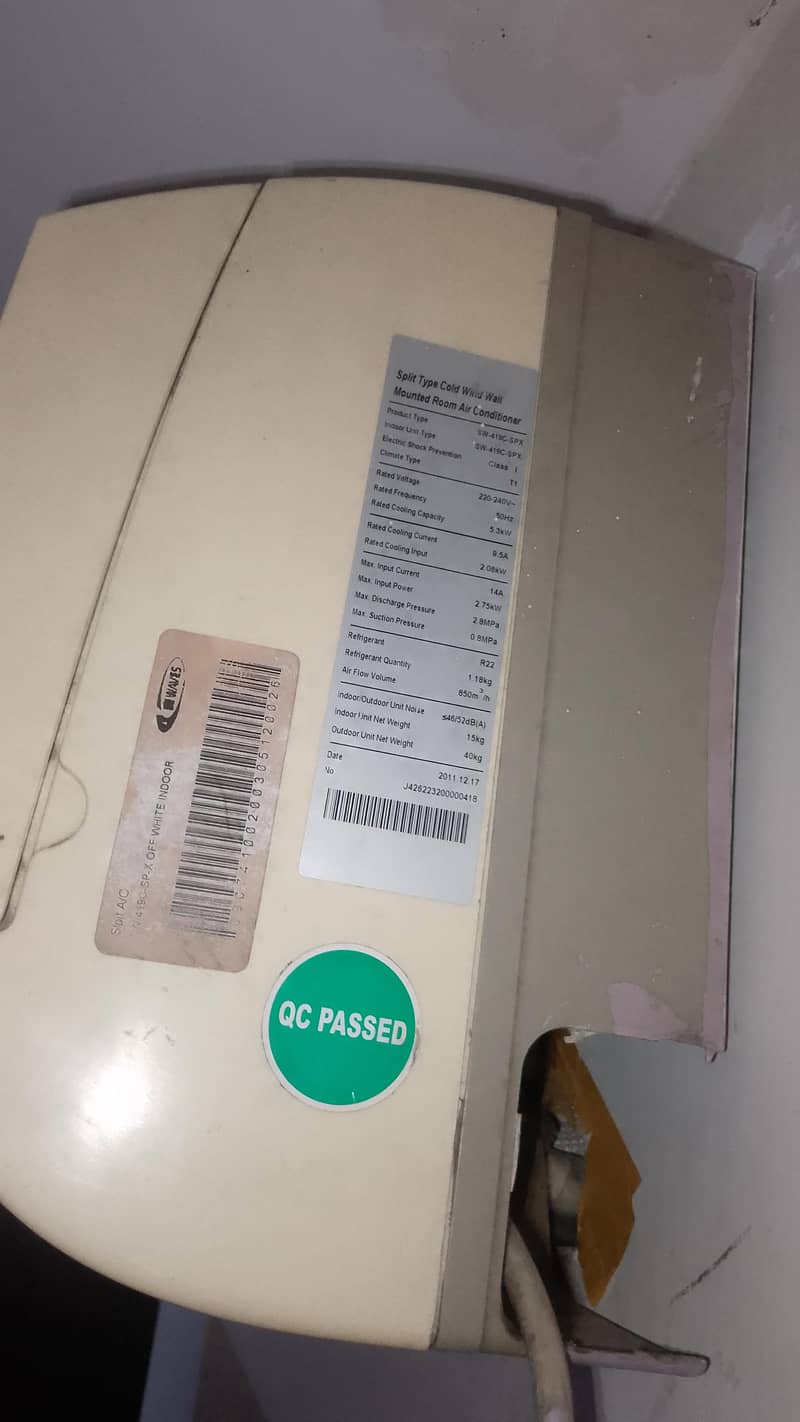 waves split ac 1.5 ton 3