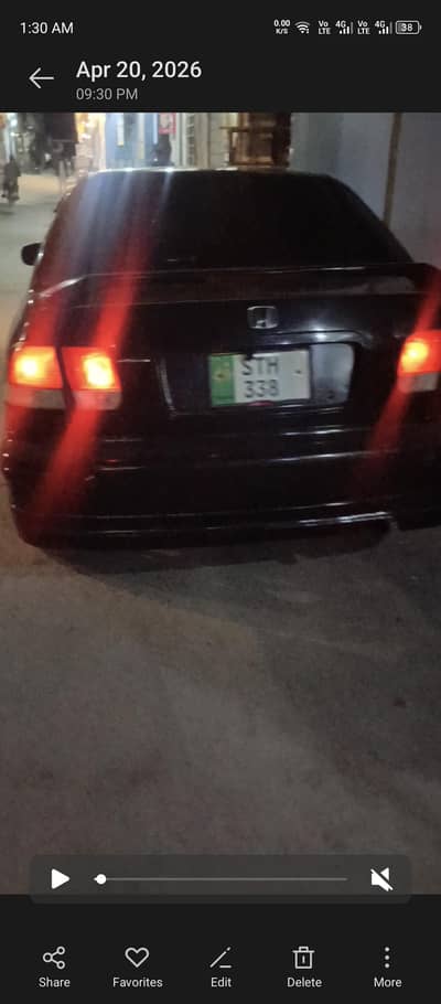 Honda Civic 1998 model back light for sale