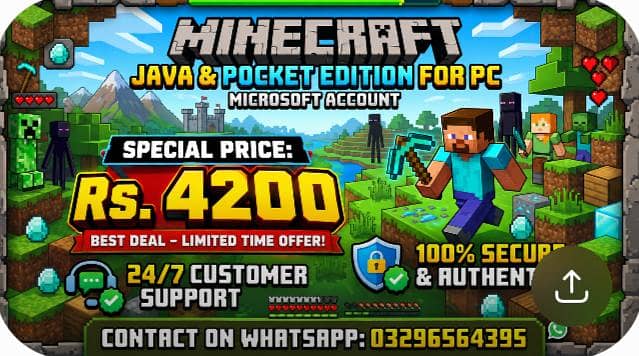 Minecraft Java & Pocket/Bedrock Edition for PC 0