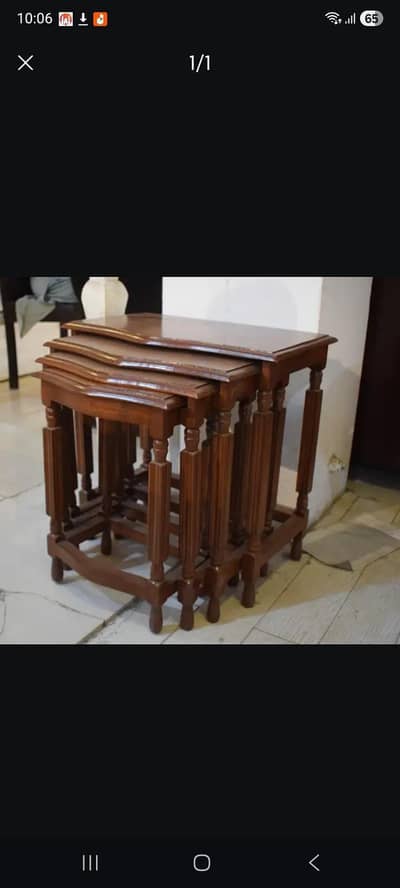 4 Table Set. Good condition. Slightly used.