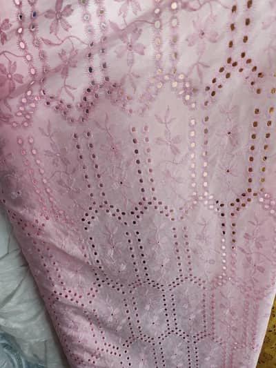 imported new design 3d and cutwork cheken