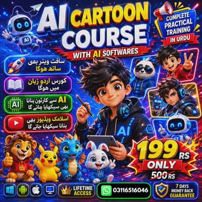 Ai cartoon course Just in RS 200
