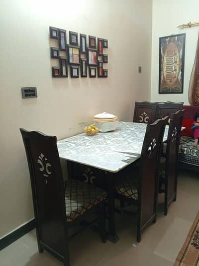 6 Seater Solid Wooden Dining Table with